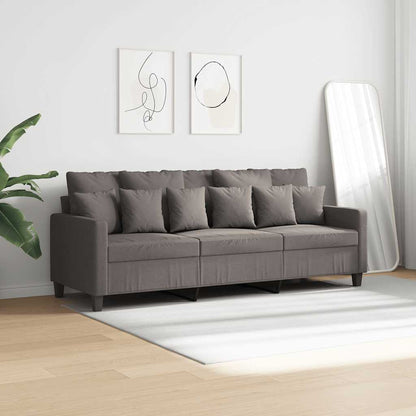 vidaXL 3-Sitzer-Sofa Taupe 180 cm Stoff