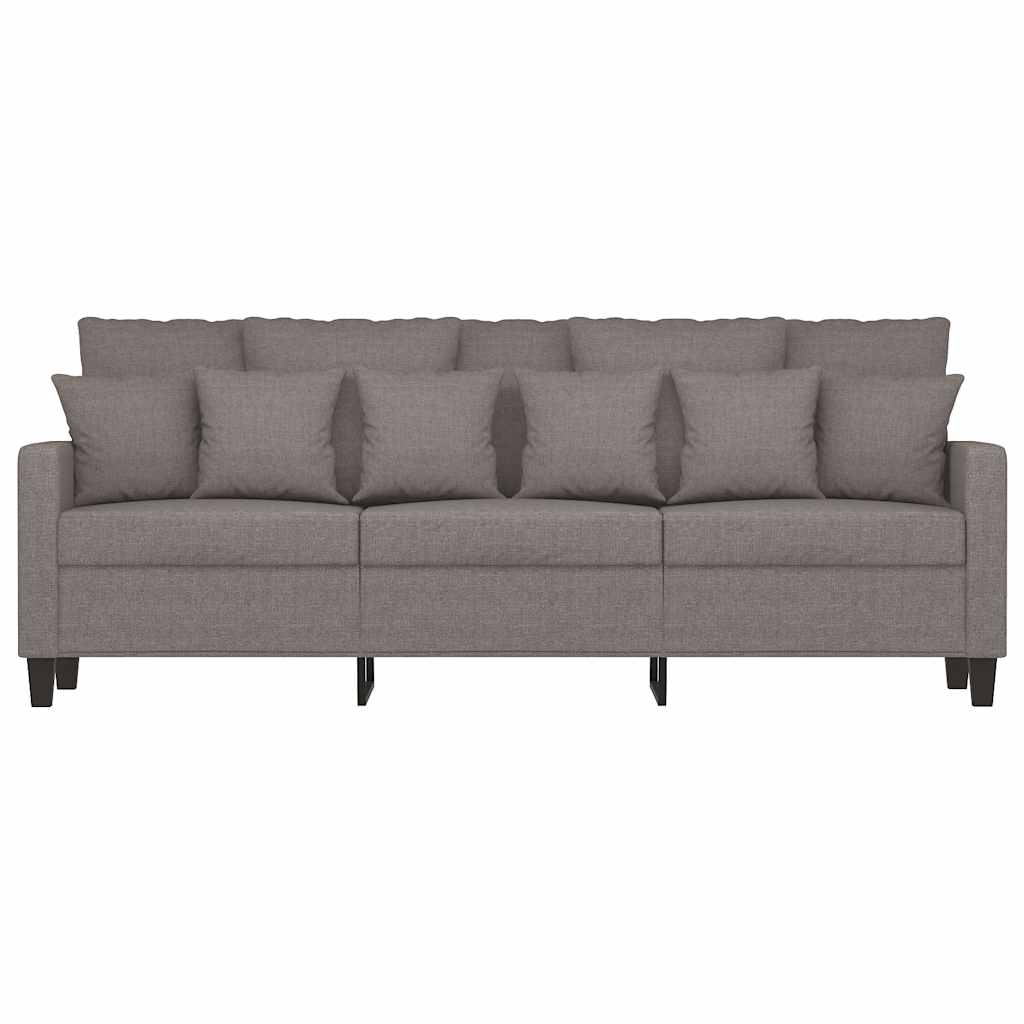 vidaXL 3-Sitzer-Sofa Taupe 180 cm Stoff