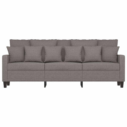 vidaXL 3-Sitzer-Sofa Taupe 180 cm Stoff