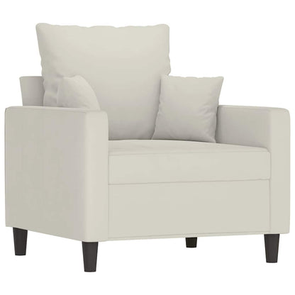 Sessel Creme 60 cm Samt