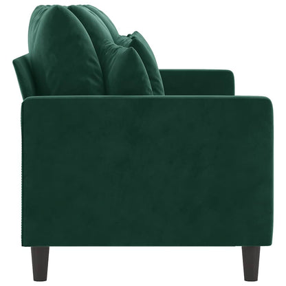 vidaXL 3-Sitzer-Sofa Dunkelgrün 180 cm Samt