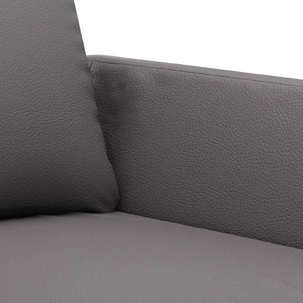 vidaXL Sessel Grau 60 cm Kunstleder
