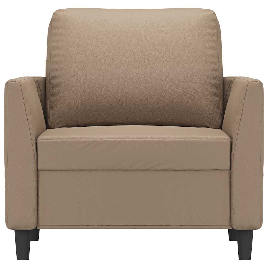 vidaXL Sessel Cappuccino-Braun 60 cm Kunstleder