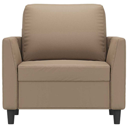 vidaXL Sessel Cappuccino-Braun 60 cm Kunstleder