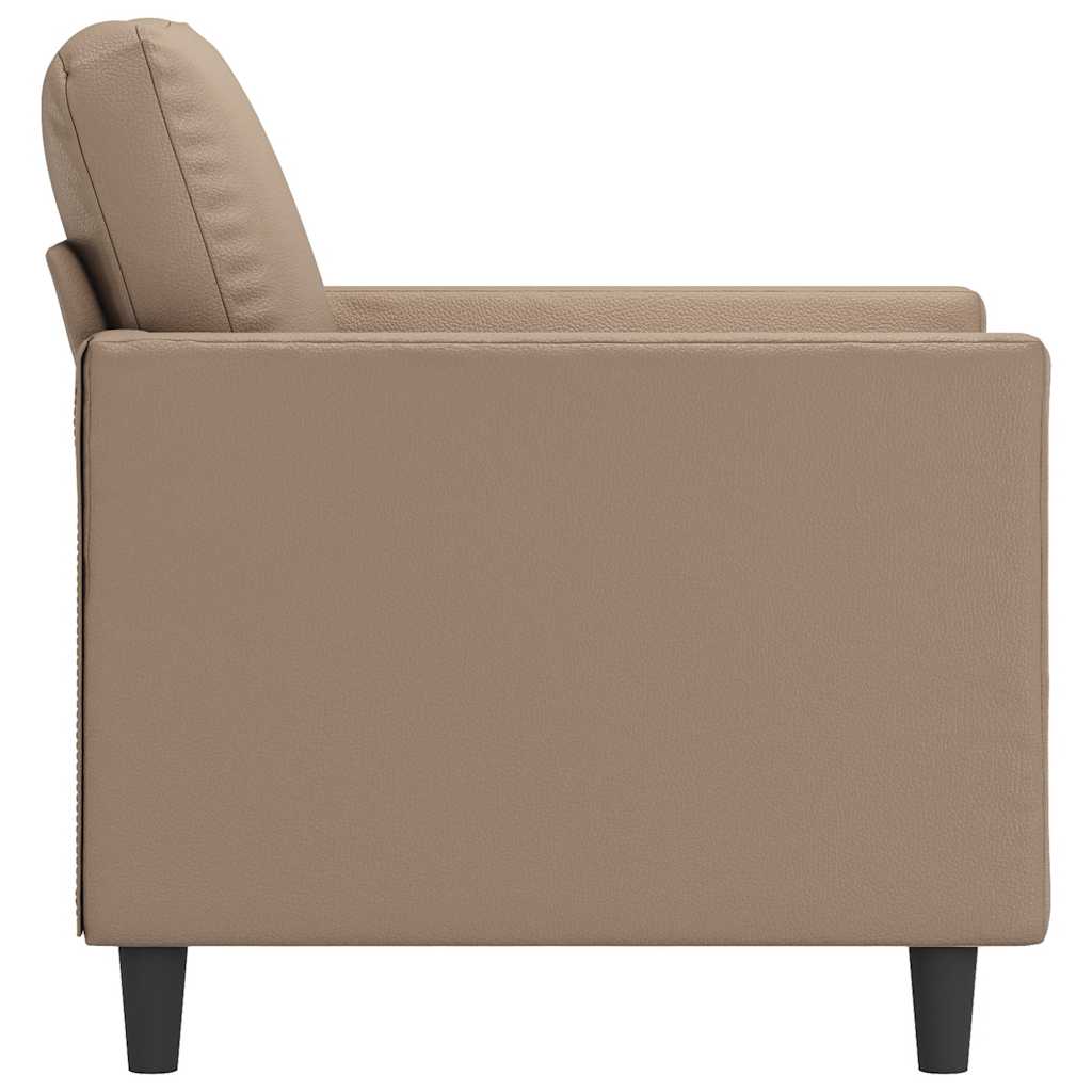 vidaXL Sessel Cappuccino-Braun 60 cm Kunstleder