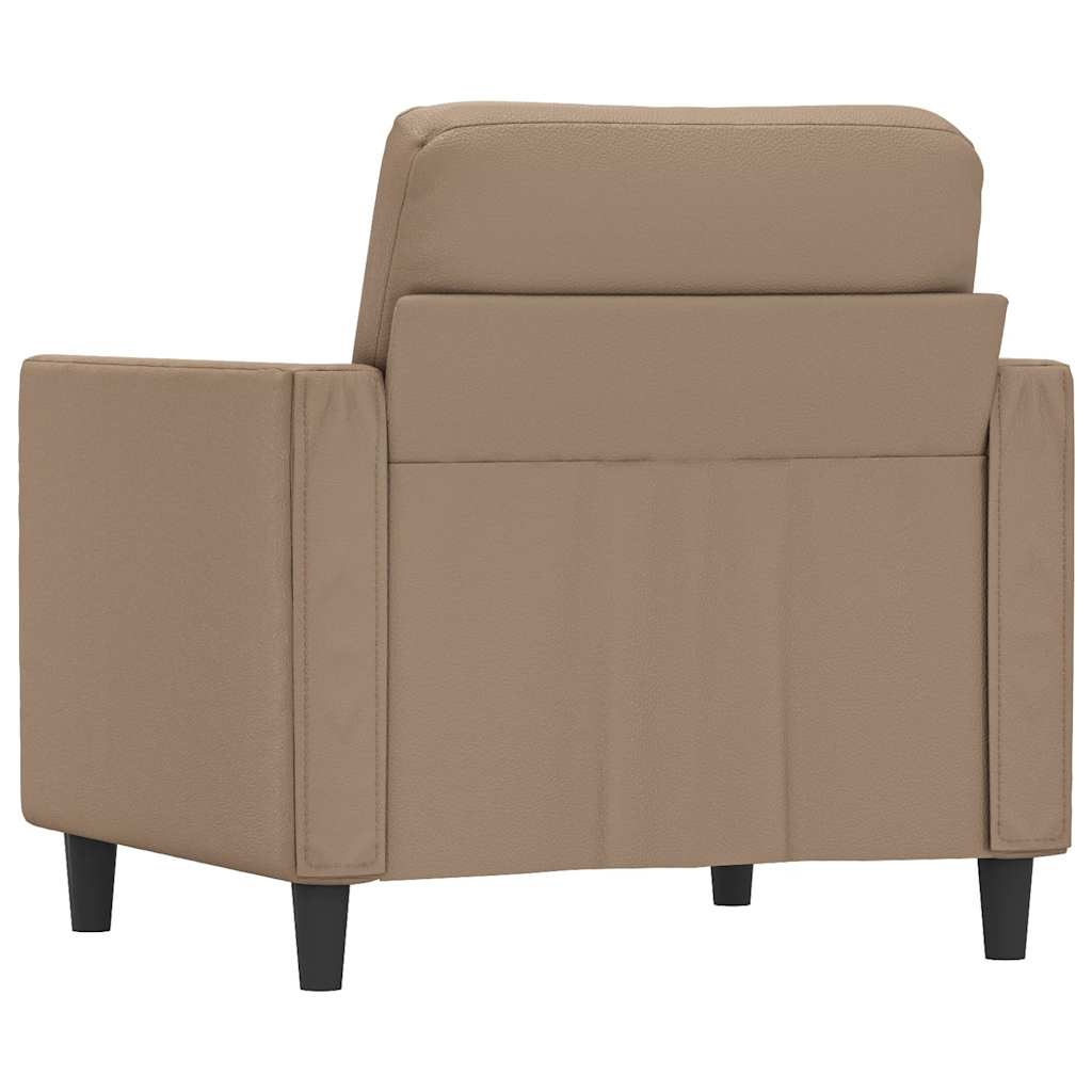 vidaXL Sessel Cappuccino-Braun 60 cm Kunstleder