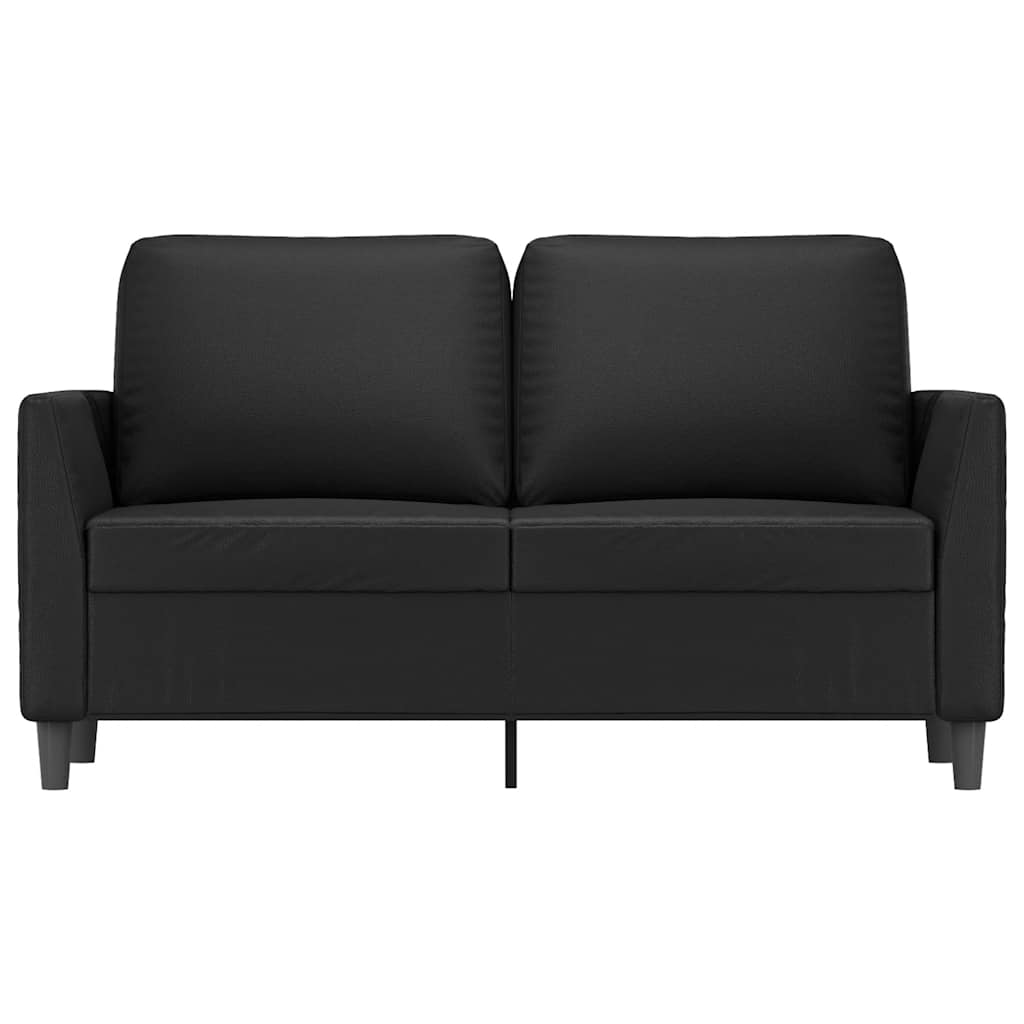 vidaXL 2-Sitzer-Sofa Schwarz 120 cm Kunstleder