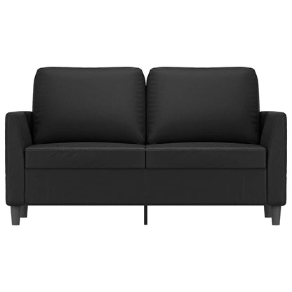 vidaXL 2-Sitzer-Sofa Schwarz 120 cm Kunstleder