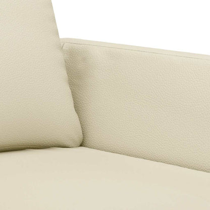 vidaXL 2-Sitzer-Sofa Creme 120 cm Kunstleder