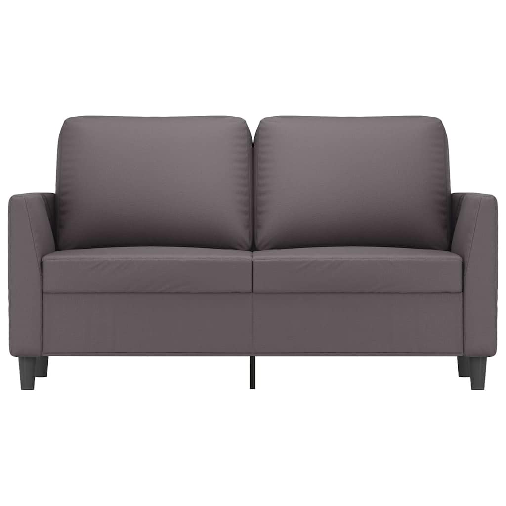 vidaXL 2-Sitzer-Sofa Grau 120 cm Kunstleder