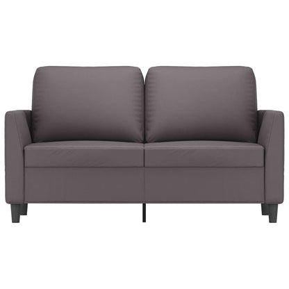vidaXL 2-Sitzer-Sofa Grau 120 cm Kunstleder
