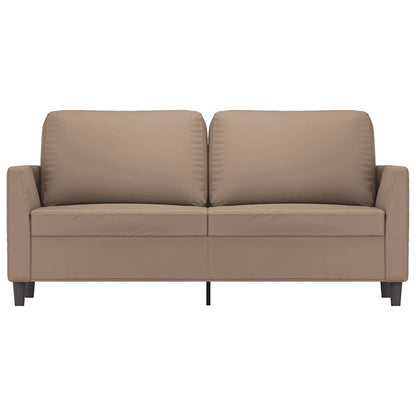 vidaXL 2-Sitzer-Sofa Cappuccino-Braun 140 cm Kunstleder
