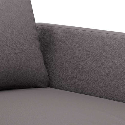 vidaXL 3-Sitzer-Sofa Grau 180 cm Kunstleder