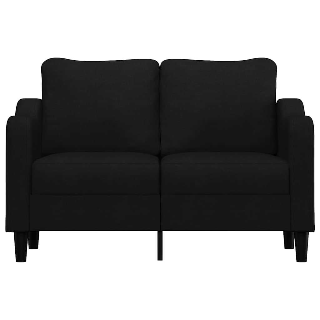 2-Sitzer-Sofa Schwarz 120 cm Stoff