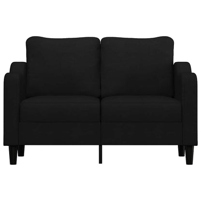 2-Sitzer-Sofa Schwarz 120 cm Stoff