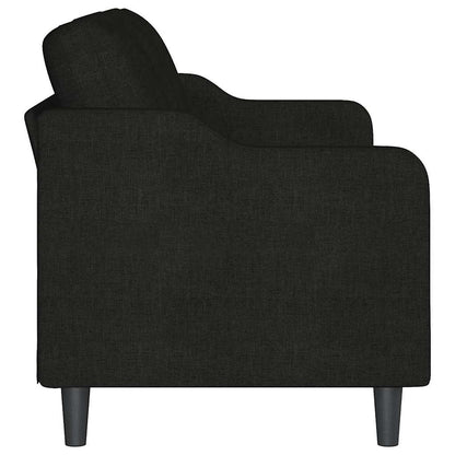 vidaXL 3-Sitzer-Sofa Schwarz 180 cm Stoff