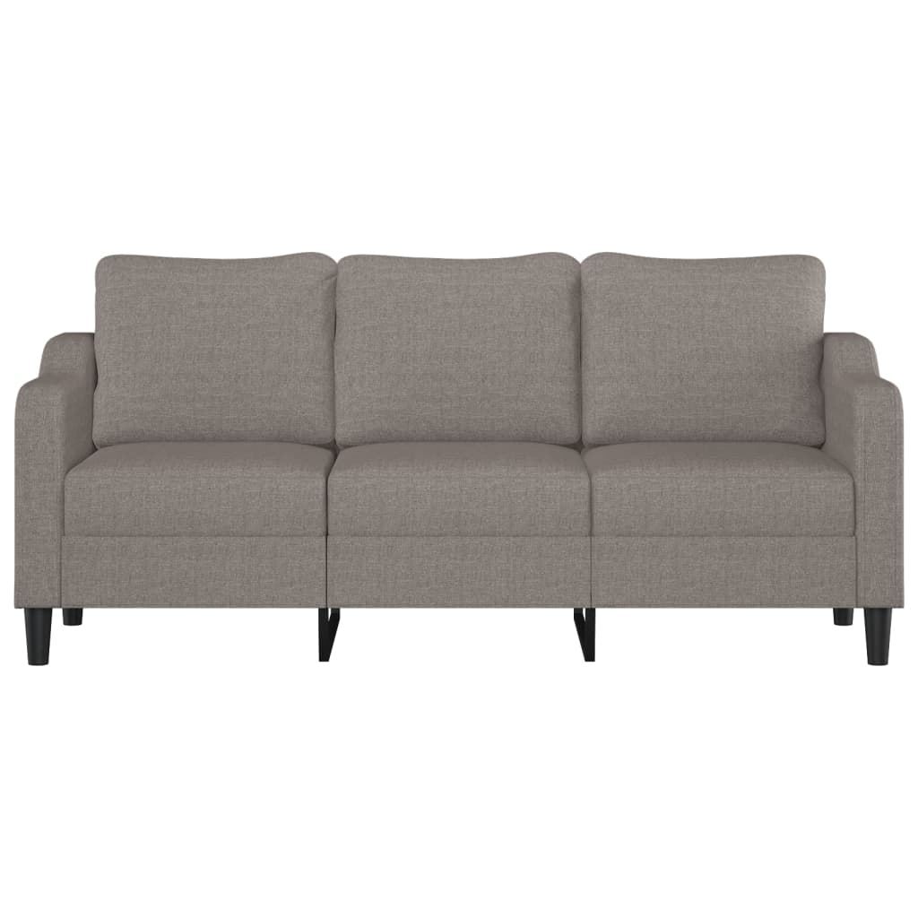 vidaXL 3-Sitzer-Sofa Taupe 180 cm Stoff