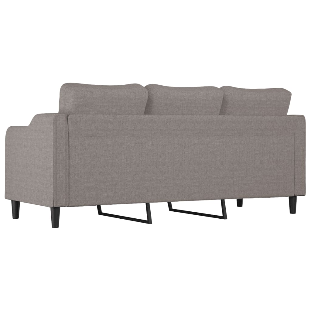 vidaXL 3-Sitzer-Sofa Taupe 180 cm Stoff