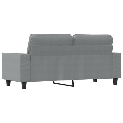 vidaXL 2-Sitzer-Sofa Hellgrau 140 cm Stoff
