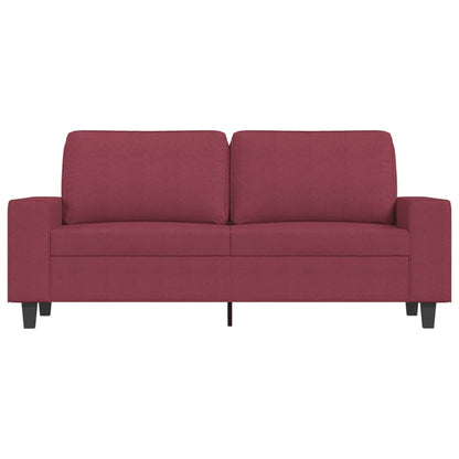 2-Sitzer-Sofa Weinrot 140 cm Stoff
