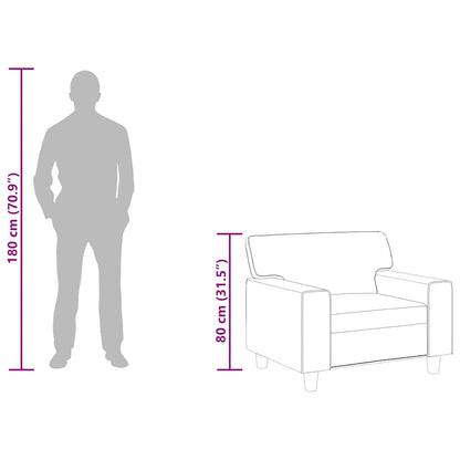 Sessel Weinrot 60 cm Kunstleder