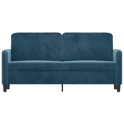 2-Sitzer-Sofa Blau 140 cm Samt