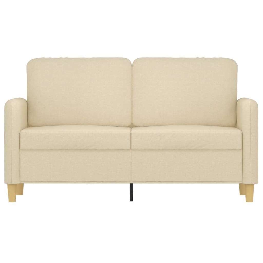 2-Sitzer-Sofa Creme 120 cm Stoff
