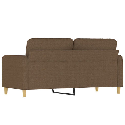 vidaXL 2-Sitzer-Sofa Braun 140 cm Stoff