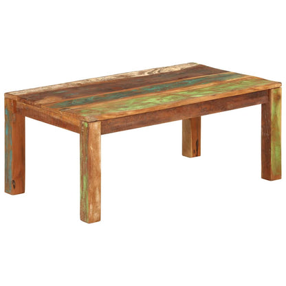 vidaXL Couchtisch 110x55x40 cm Massives Altholz