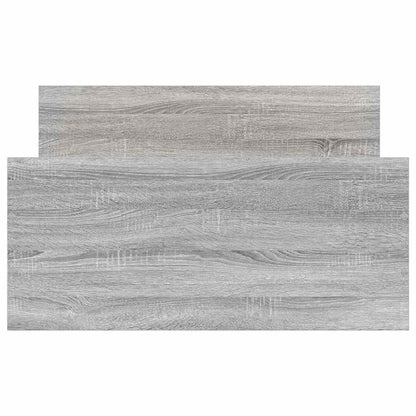 vidaXL Bettgestell Grau Sonoma 90x200 cm Holzwerkstoff