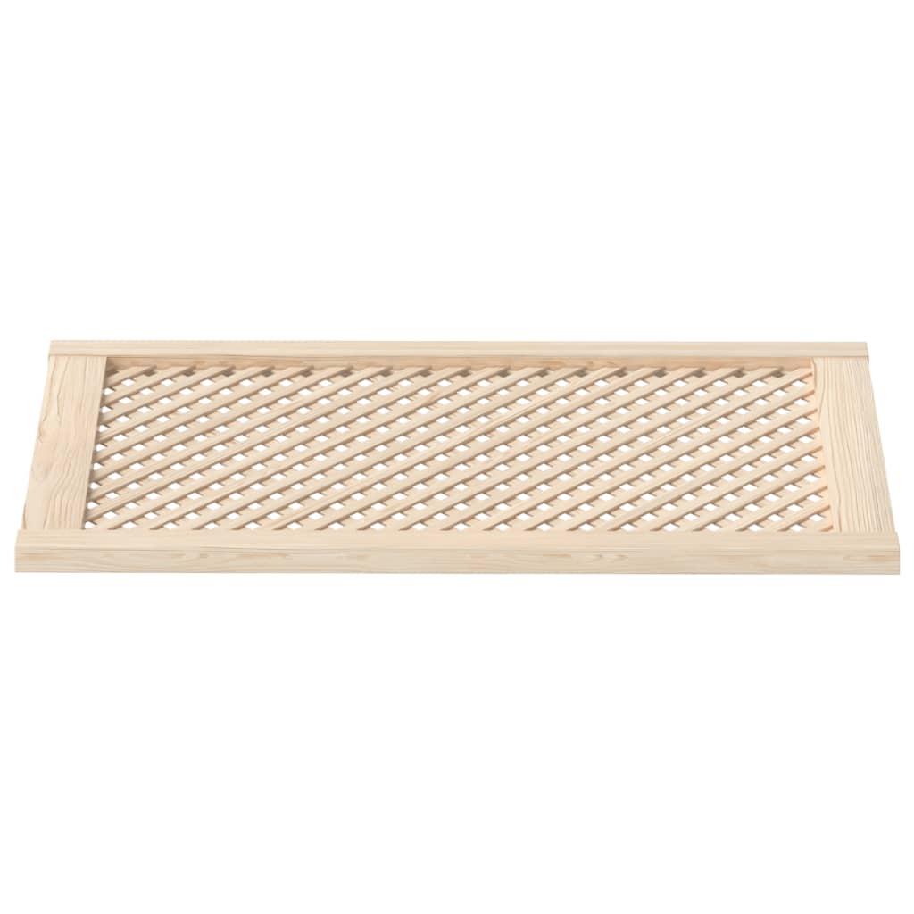 vidaXL Schranktüren 2 Stk. Gitterdesign 49,5x99 cm Massivholz Kiefer