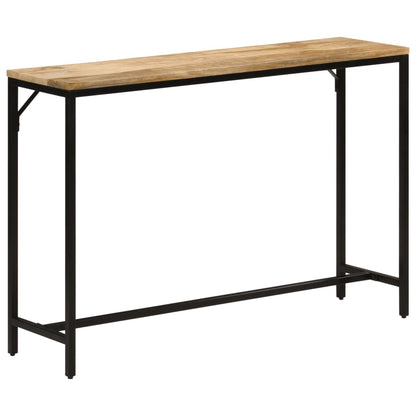 vidaXL Konsolentisch 110x30x75 cm Raues Massivholz Mango und Eisen