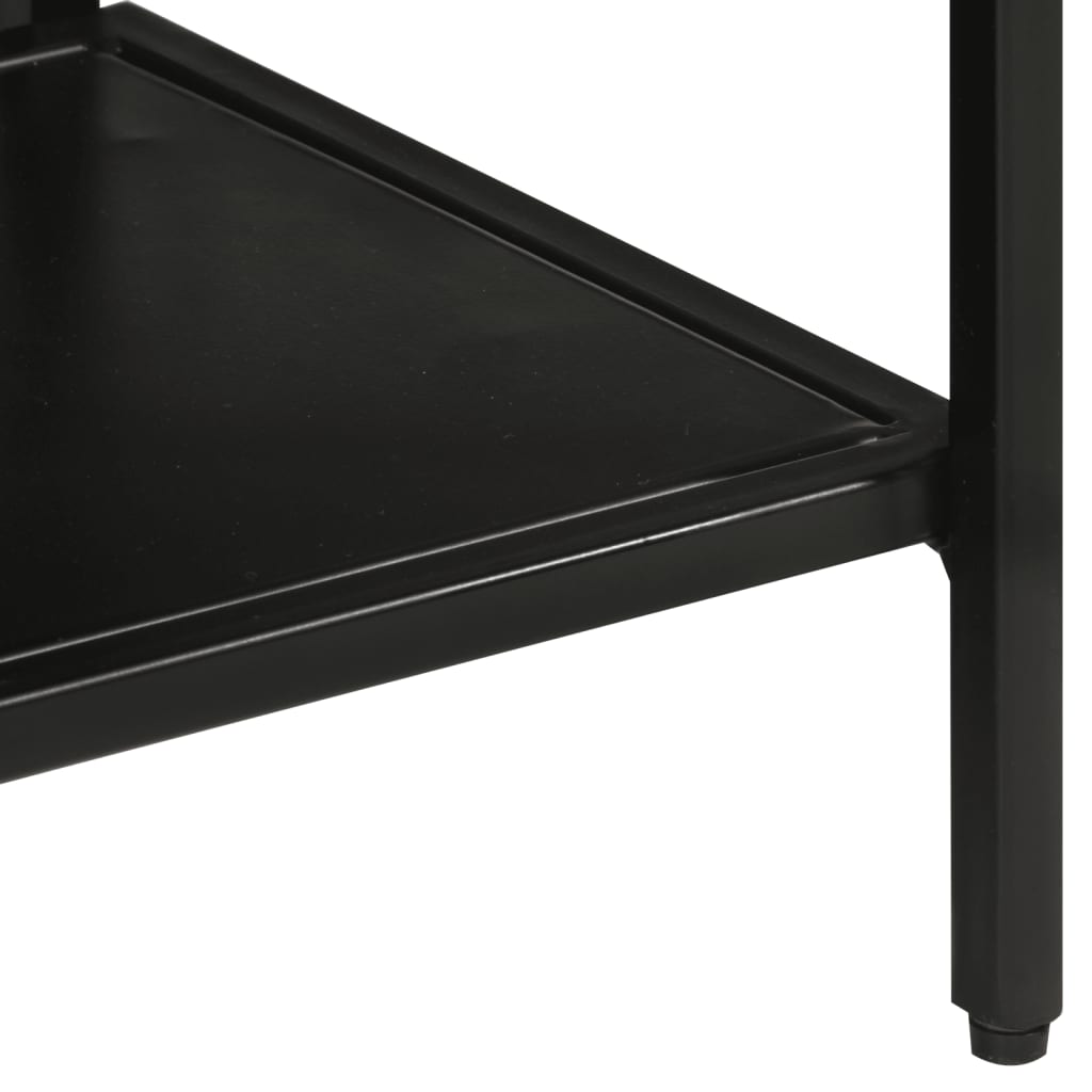 vidaXL Table console 110x30x75 cm Bois de manguier massif brut et fer