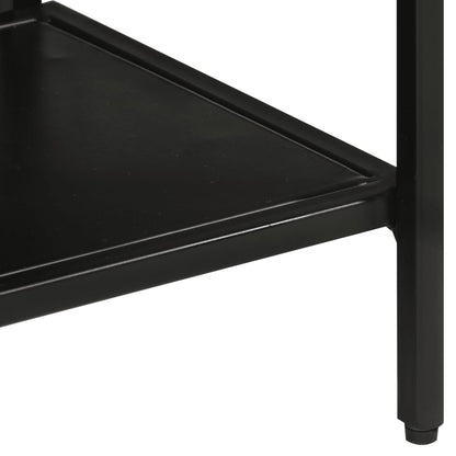 vidaXL Table console 110x30x75 cm Bois de manguier massif brut et fer
