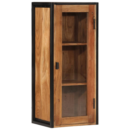 vidaXL Armoire murale de salle de bain 40x30x90 cm Bois d'acacia massif et fer
