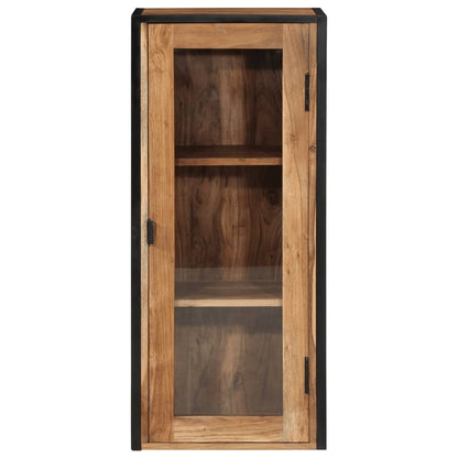 vidaXL Armoire murale de salle de bain 40x30x90 cm Bois d'acacia massif et fer