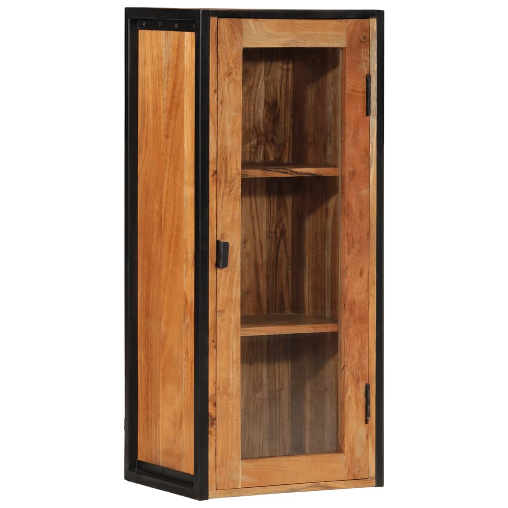 vidaXL Armoire murale de salle de bain 40x30x90 cm Bois d'acacia massif et fer