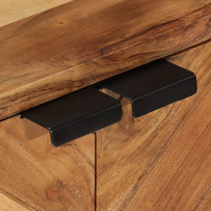 vidaXL Meuble de salle de bain 55x35x60 cm Bois d'acacia massif et fer