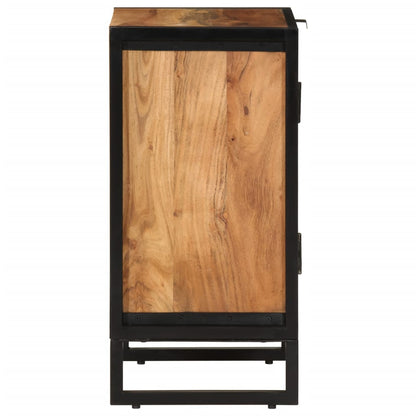vidaXL Badschrank 40x30x60 cm Massivholz Akazie und Eisen