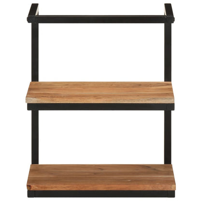 vidaXL Wandregal 40x30x50 cm Massivholz Akazie und Eisen