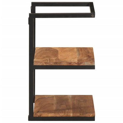 vidaXL Wandregal 40x30x50 cm Massivholz Akazie und Eisen