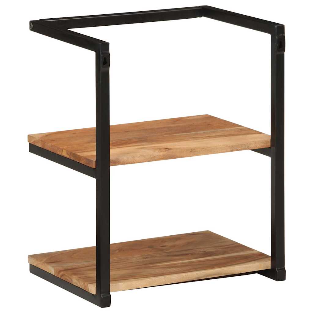 vidaXL Wandregal 40x30x50 cm Massivholz Akazie und Eisen