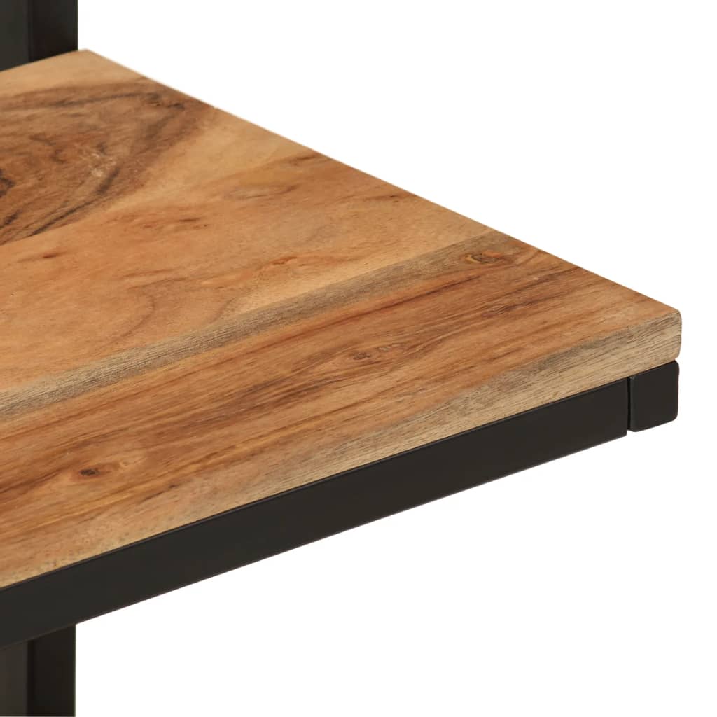 vidaXL Wandregal 40x30x50 cm Massivholz Akazie und Eisen