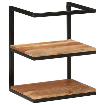 vidaXL Wandregal 40x30x50 cm Massivholz Akazie und Eisen