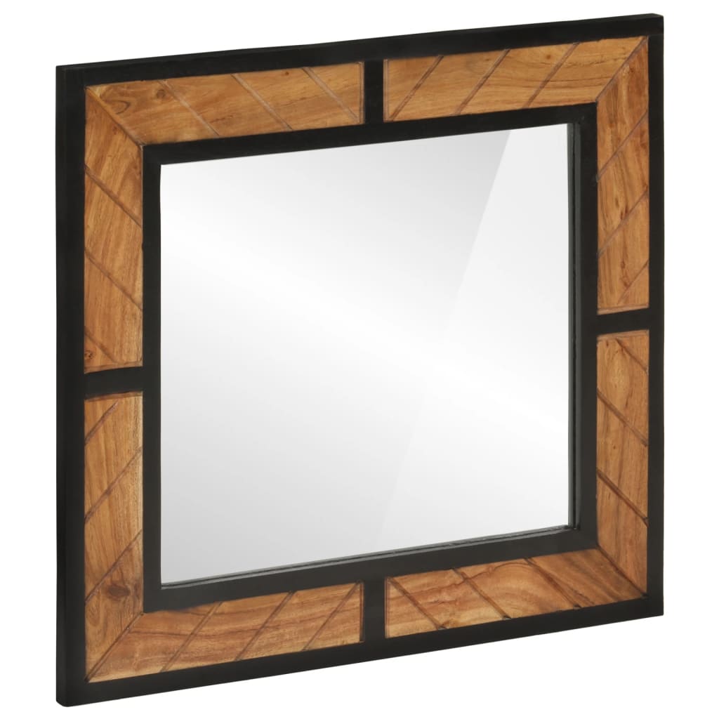 vidaXL Miroir de salle de bain 60x1x55 cm Bois d'acacia massif