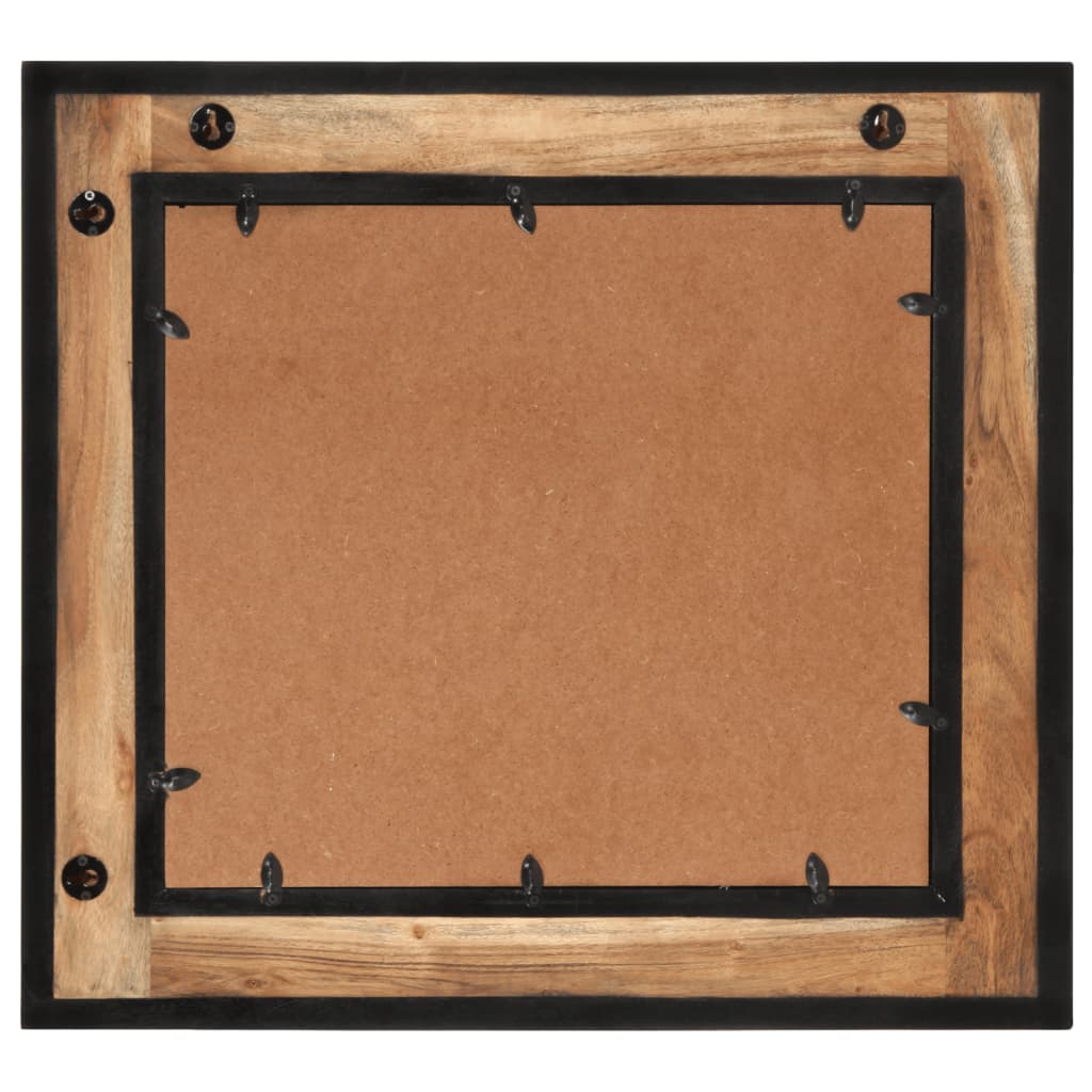 vidaXL Miroir de salle de bain 60x1x55 cm Bois d'acacia massif
