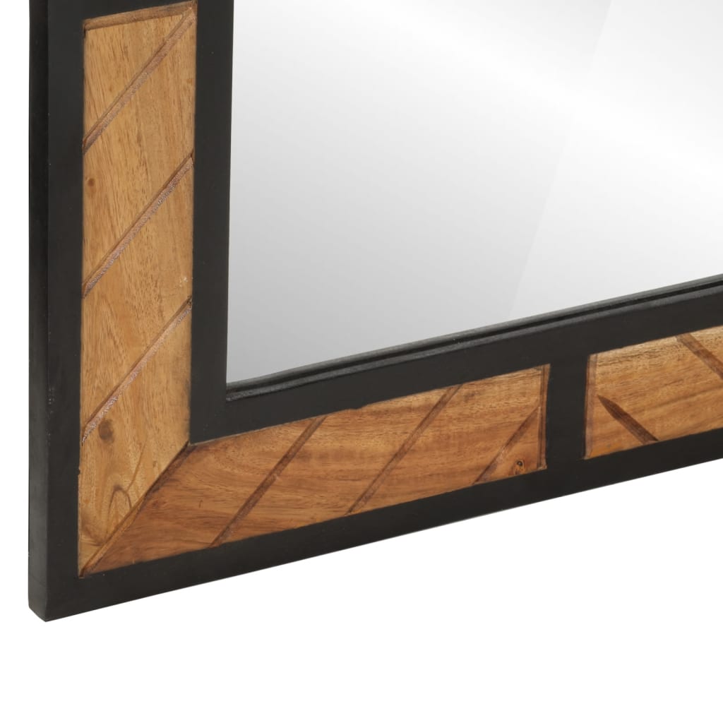 vidaXL Miroir de salle de bain 60x1x55 cm Bois d'acacia massif