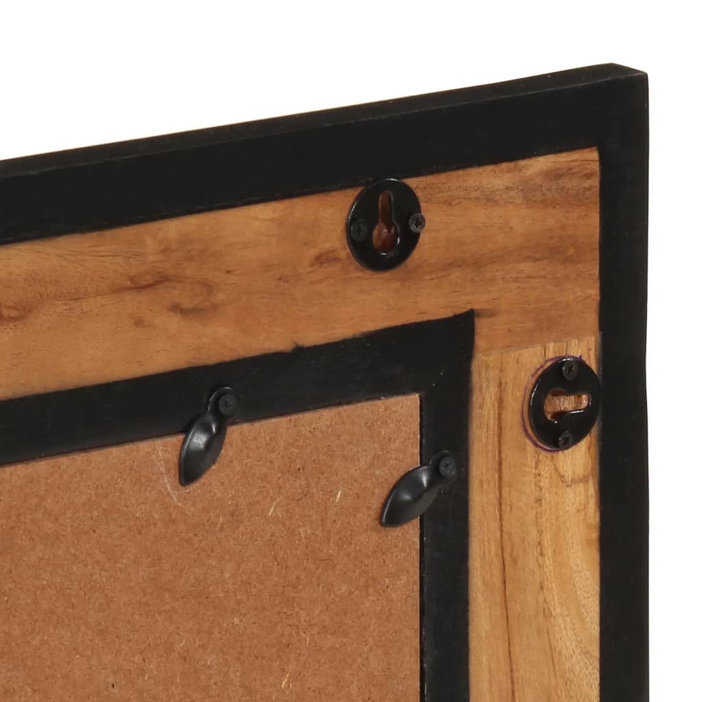 vidaXL Miroir de salle de bain 60x1x55 cm Bois d'acacia massif