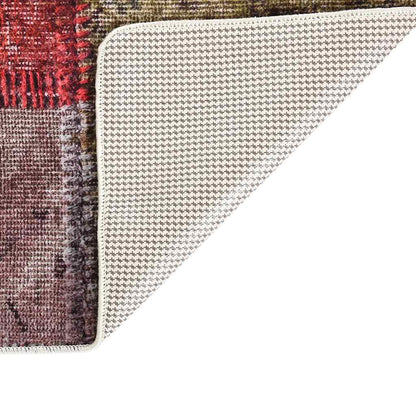 vidaXL Tapis lavable patchwork multicolore 150x230 cm antidérapant