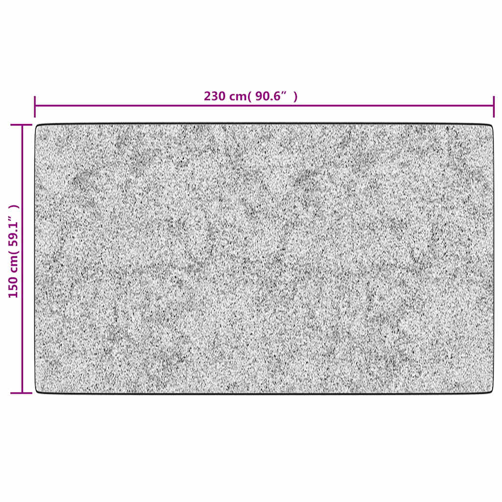 vidaXL Tapis lavable patchwork multicolore 150x230 cm antidérapant